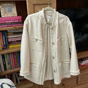 H&M Cream Shirt Jacket